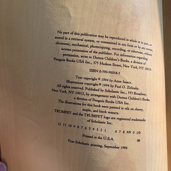 Swamp Angel‎ HC By Anne Isaacs Illustrator Paul Zelinsky Signed by Both 1st Ed - Picture 4 of 4